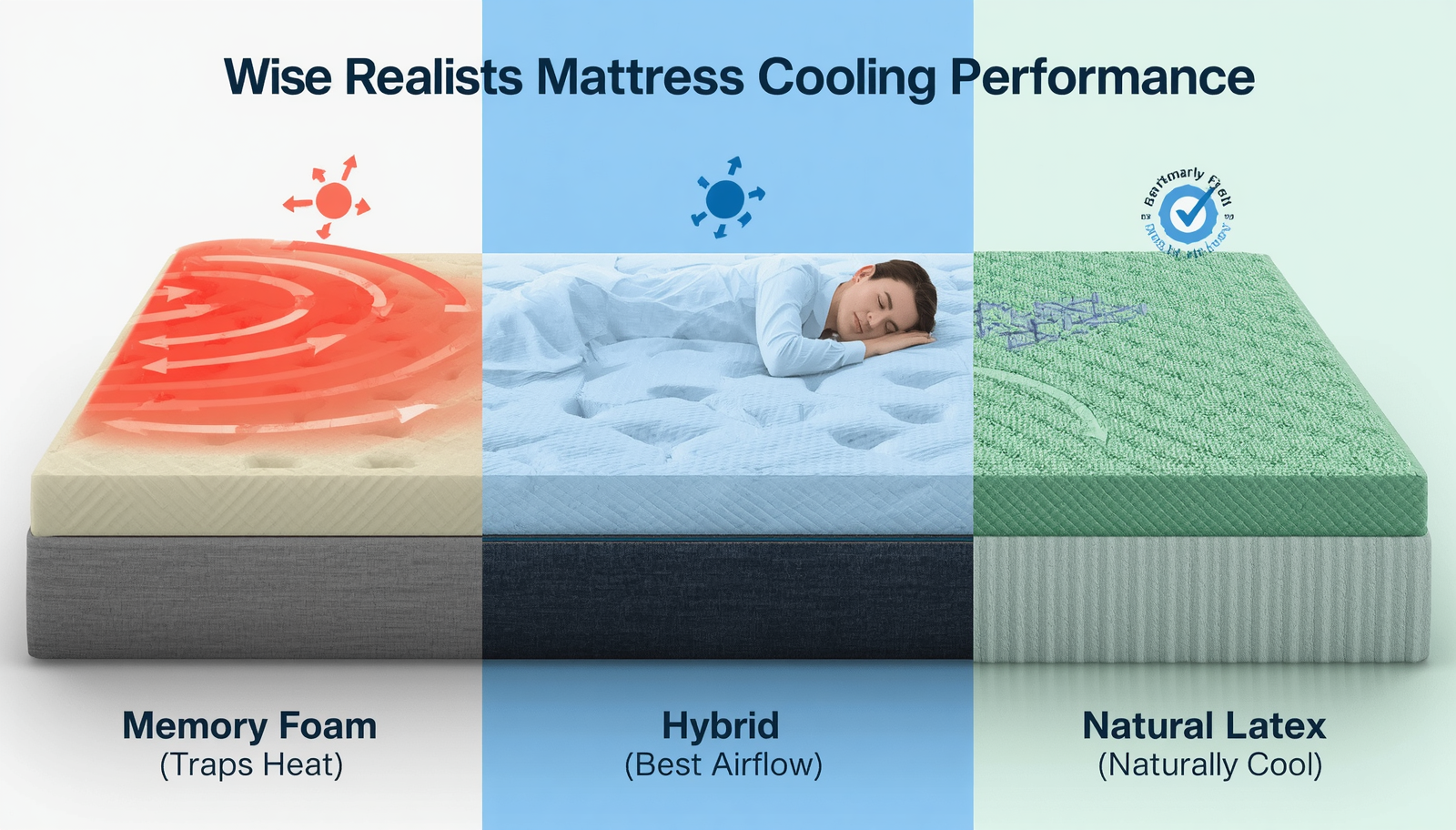 Memory Foam vs Hybrid vs Latex — Which Sleeps the Coolest